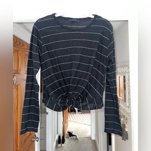 All Saints long sleeve tee with knotted front! Never been worn!